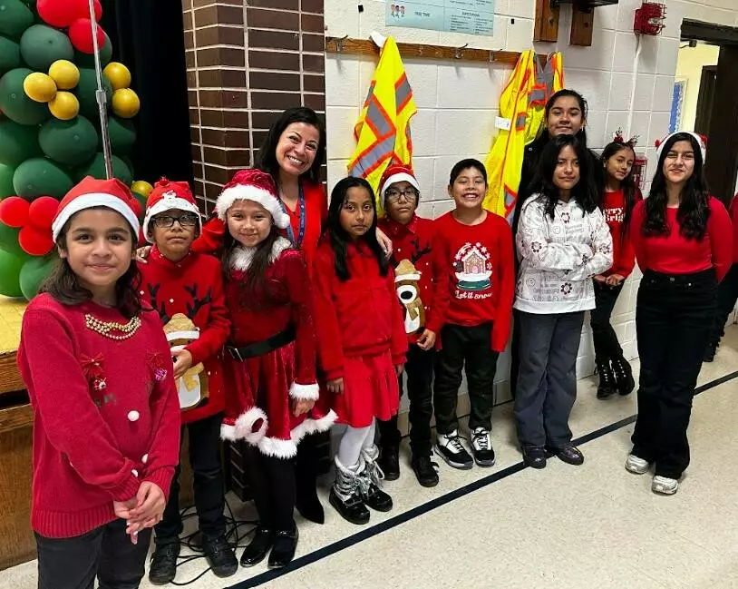 Mrs. Guerrero and her students