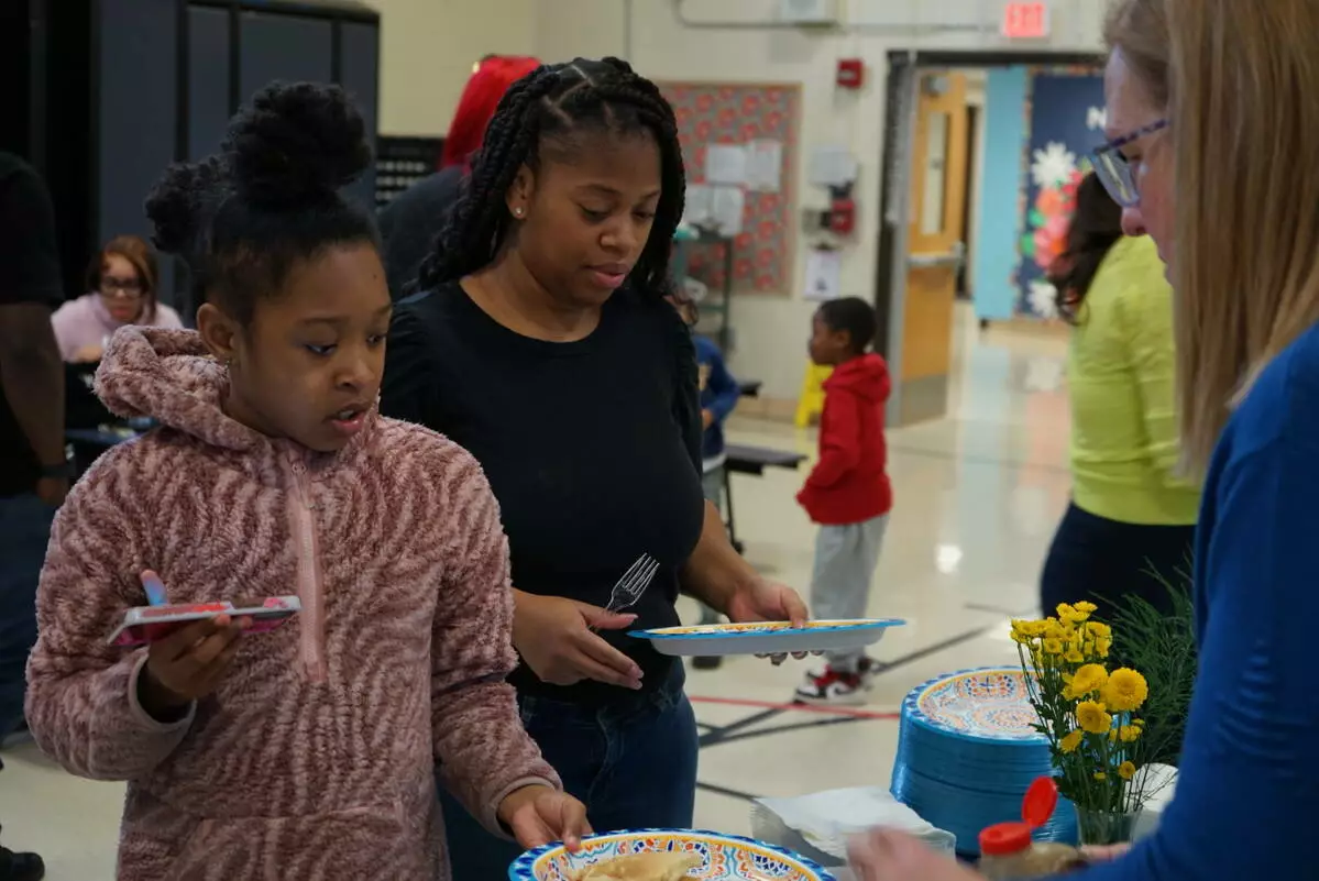 Students and families enjoyed the spread of delicious brunch items