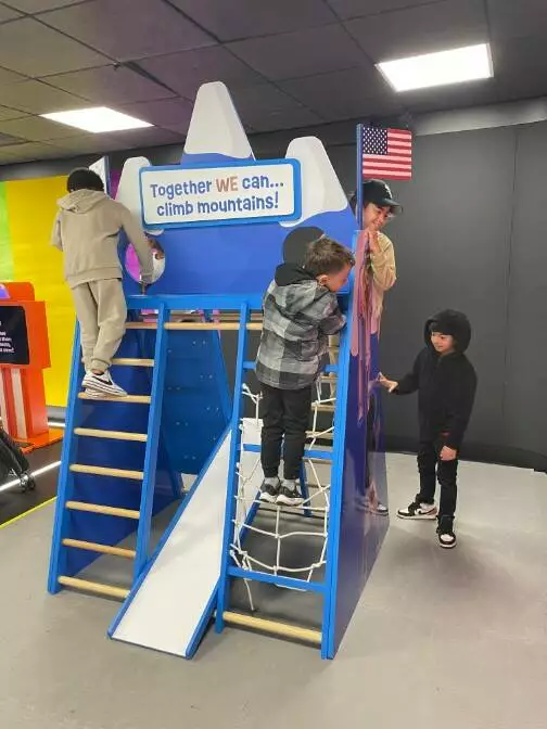 The individual hands-on exhibits encourage interactive, pretend, solo and collaborative play to spark children’s self-awareness and their awareness of others.
