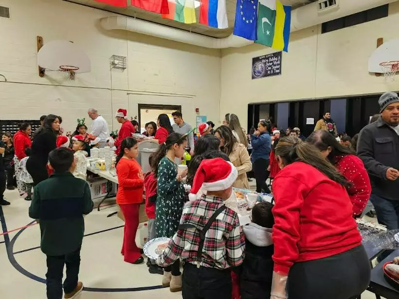 Families gather to celebrate their young performers and celebrate the upcoming holiday. 
