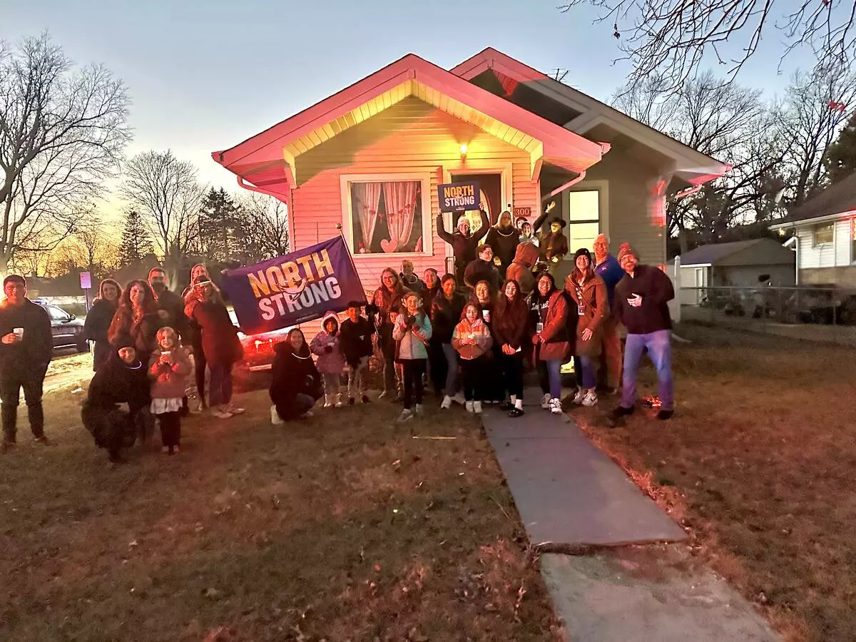 Families & staff at our second stop