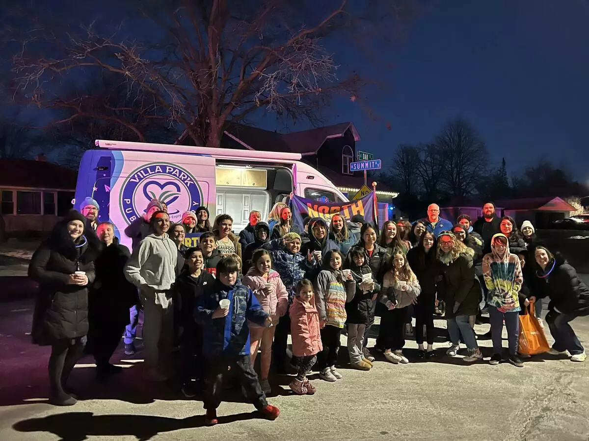Families & staff at our final stop