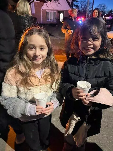 North students enjoy a cup of cocoa